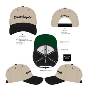 Dreadnought Classic Snapback – Cream with Black suede Brim
